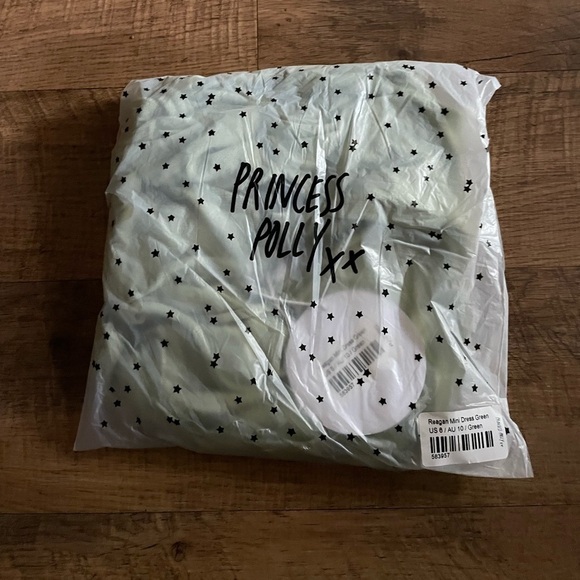 PRINCESS POLLY Reagan Mini Dress Green - Picture 2 of 3